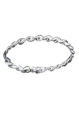extraordinary teensy-weensy twisted silver ring for babies and kids